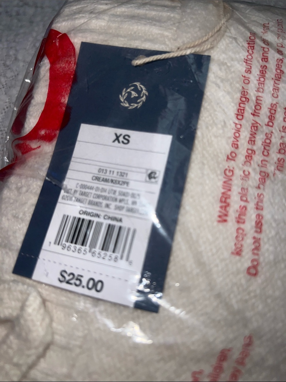 Universal Thread Cream Terry Drawstring Lounge Shorts - Picture 6 of 6